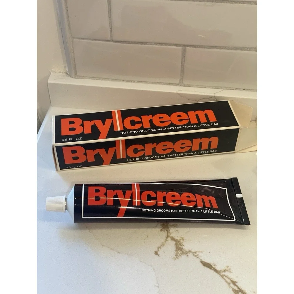 Vintage Brylcreem Hair Styling Gel Conditioning 4.5 fl oz Original New Old Stock